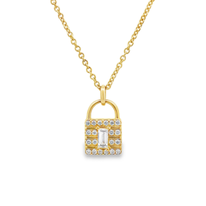 Pendantif Candado con Diamantes
