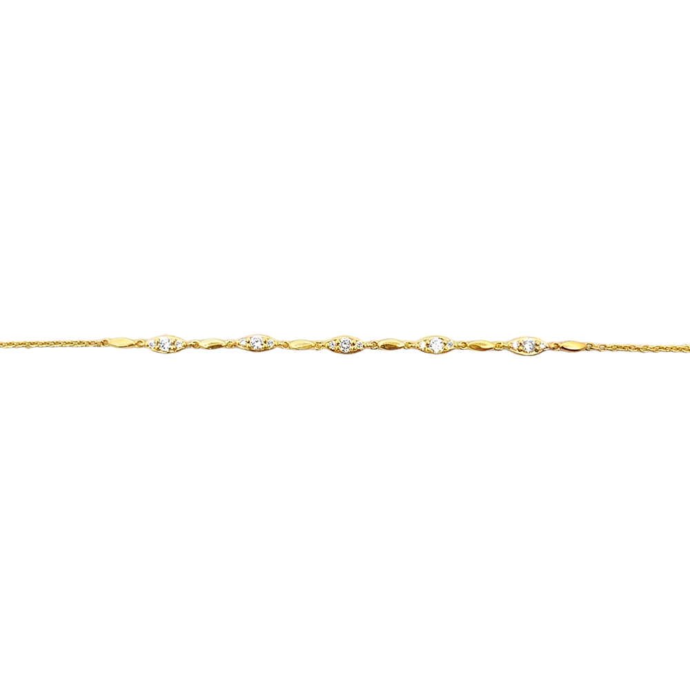 Slide Pulsera Ajustable con 15 Brillantes