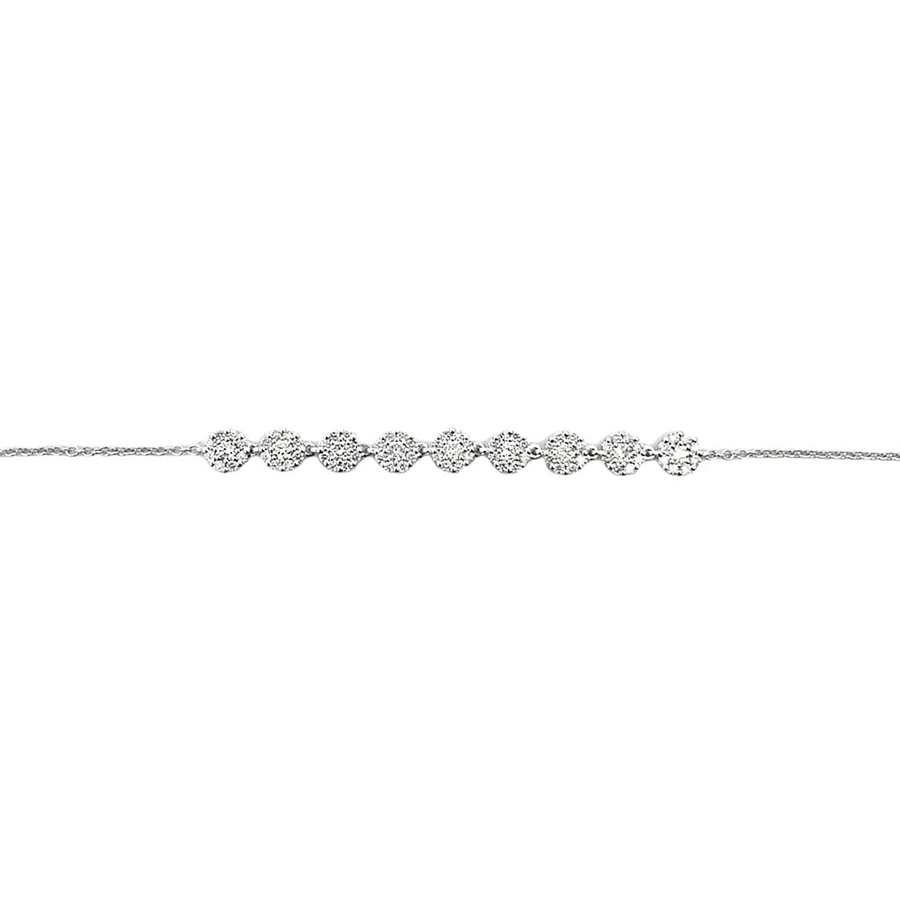 Slide Pulsera Círculos con Brillantes