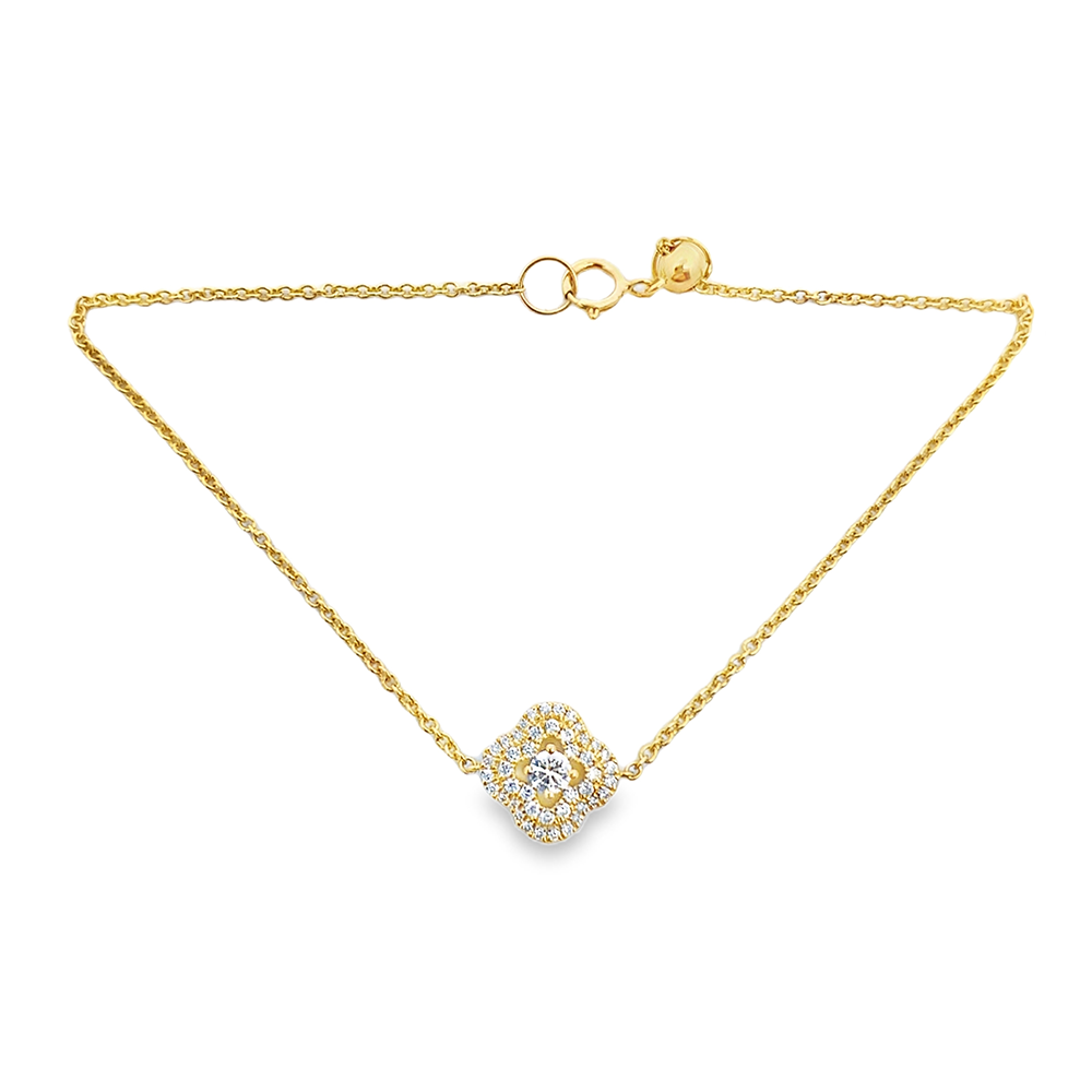 Imagen principal Pulsera Ajustable Flor de Brillantes