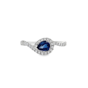Anillo Zafiro y Brillantes