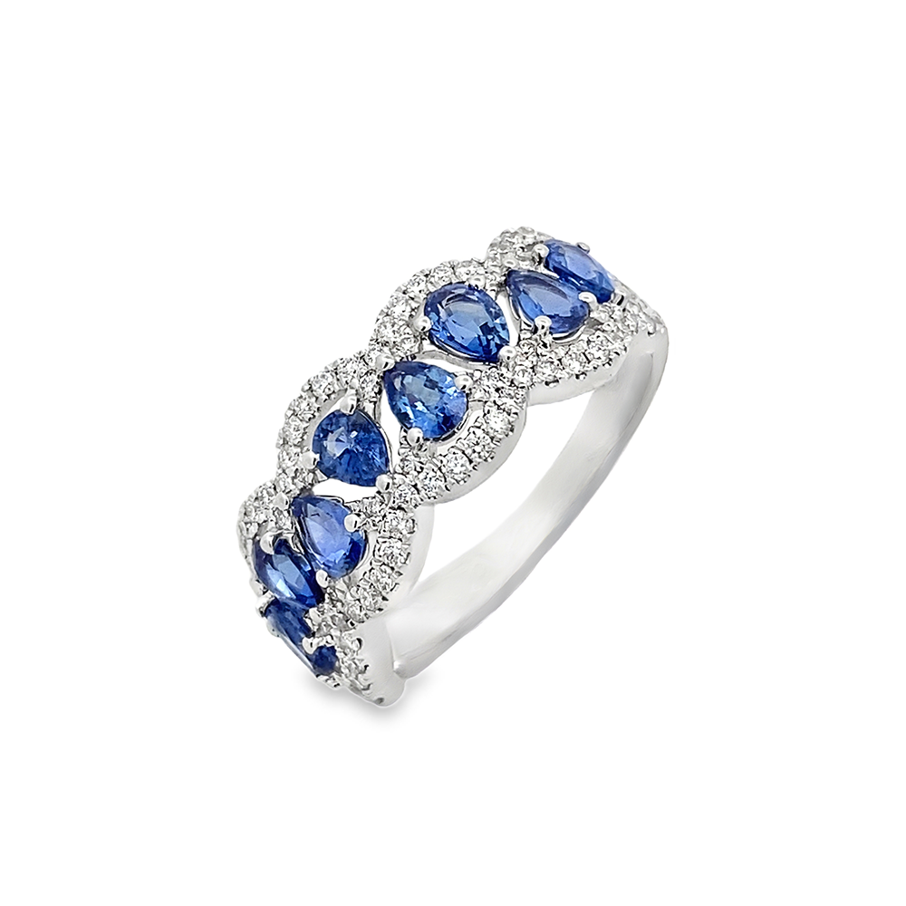 Slide Anillo 9 Zafiros
