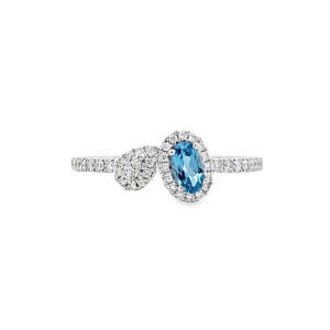 Anillo de Topacio con Brillantes