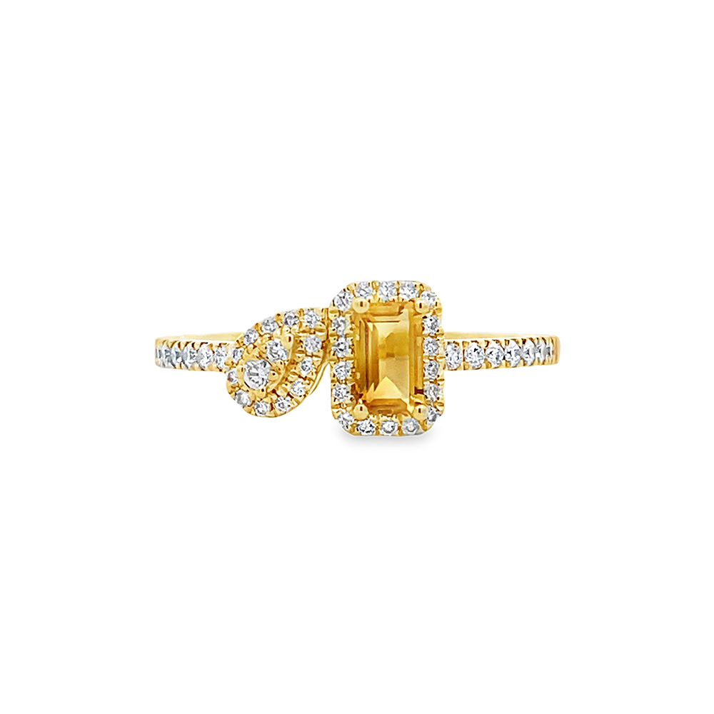 Imagen principal Anillo de Citrino con Brillantes