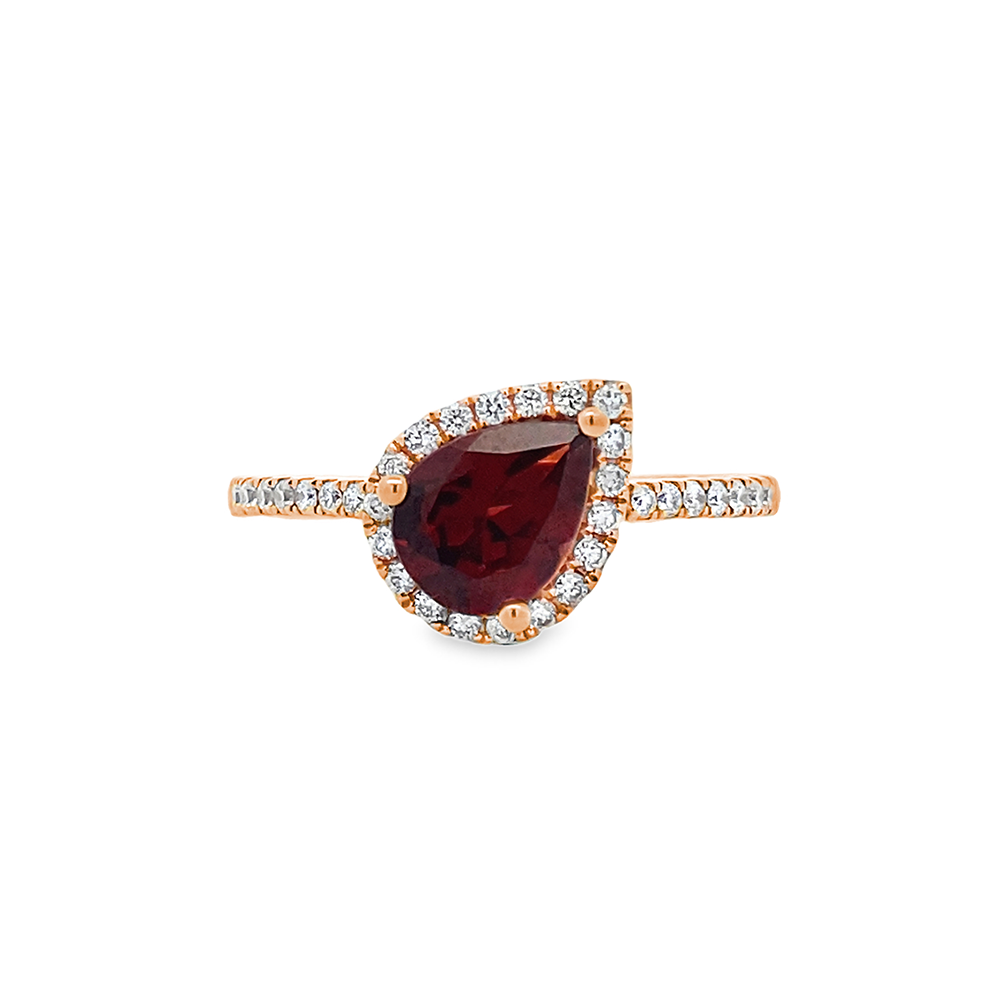 Imagen principal Anillo Gota de Rodolita con Brillantes