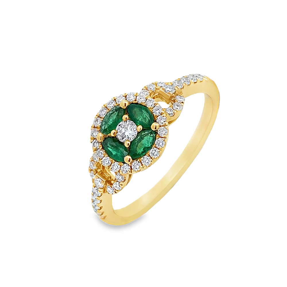 Slide Anillo 4 Esmeraldas