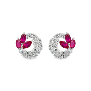 Aretes 6 Rubíes