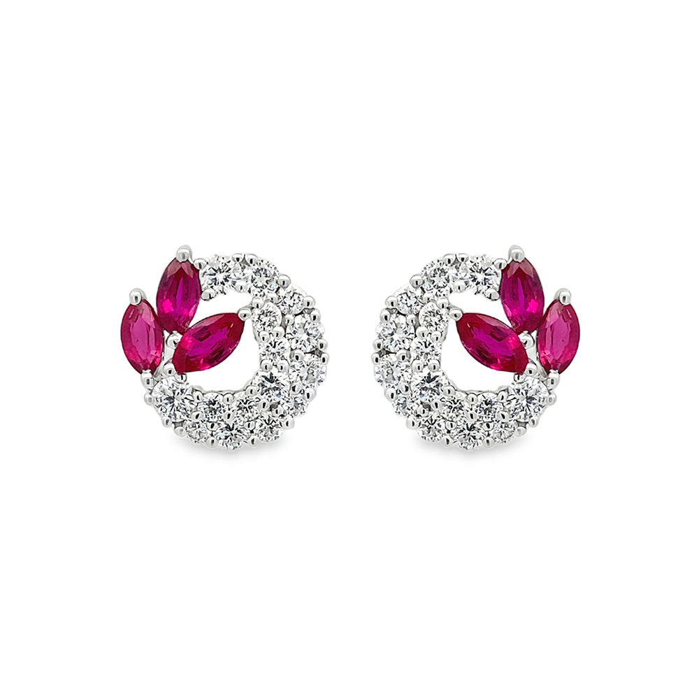 Imagen principal Aretes 6 Rubíes