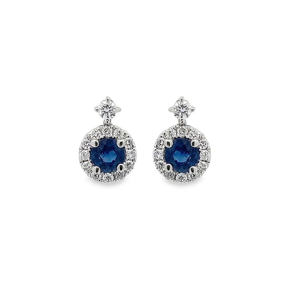 Imagen principal Aretes 2 Zafiros con Brillantes