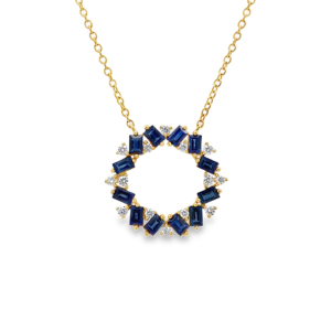 Pendantif de Zafiros y Brillantes
