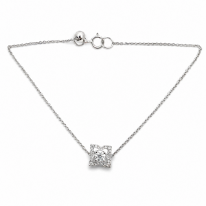 Pulsera Flor con Brillantes