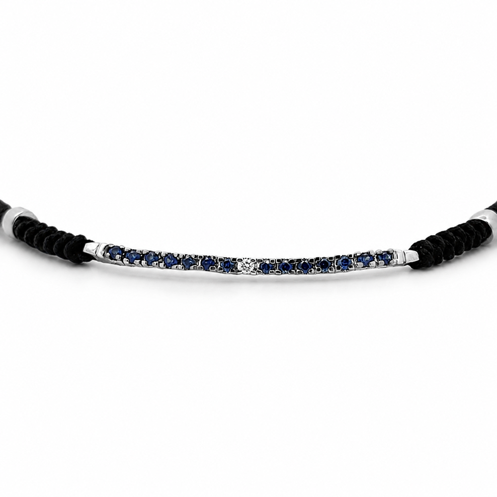 Slide Pulsera Pita con Zafiros