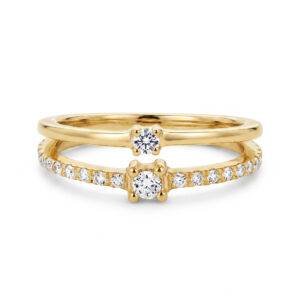 Anillo de Promesa Dos Hileras
