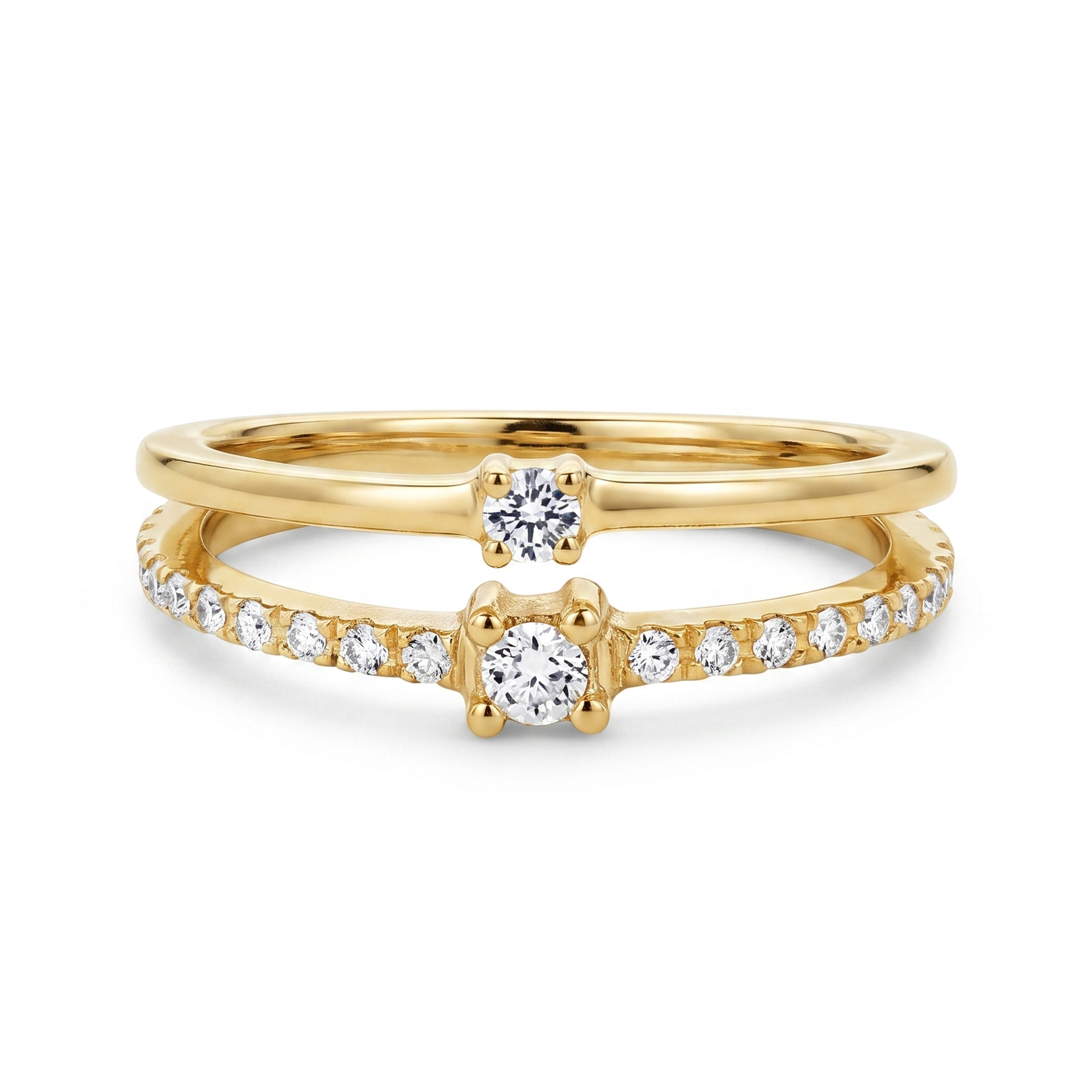 Imagen principal Anillo de Promesa Dos Hileras