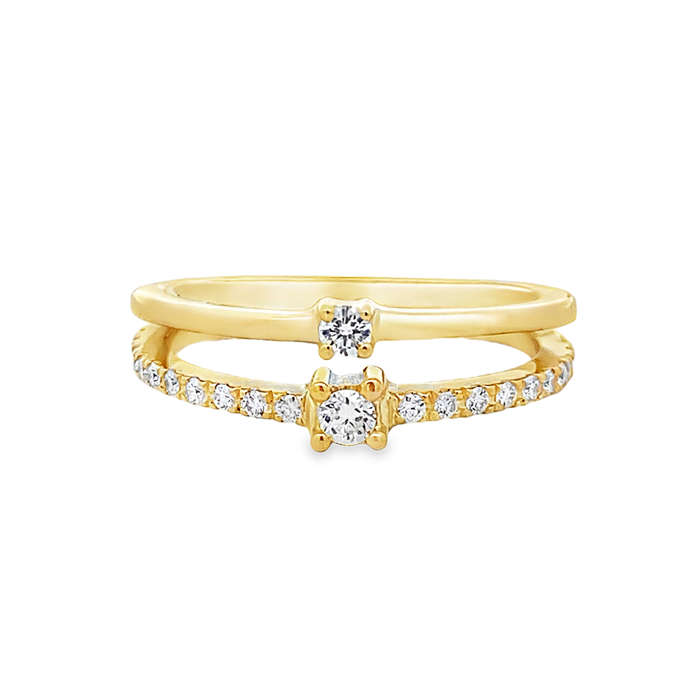 Imagen principal Anillo de Promesa Dos Hileras