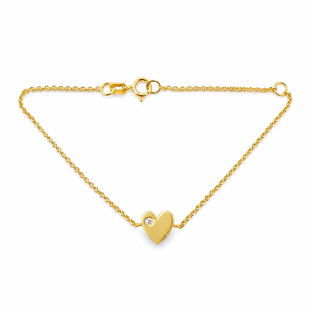 Imagen principal Pulsera Corazón con Brillante