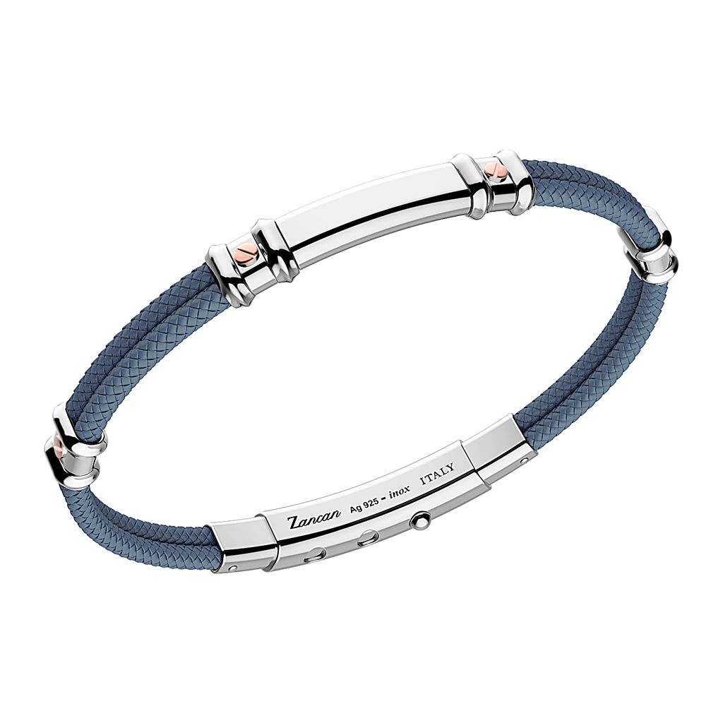 Imagen principal Bangle Doble Cable Azul Zancan
