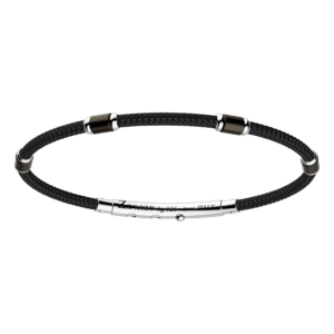 Pulsera Cable Negro Zancan