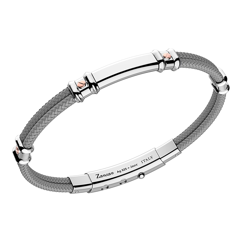 Imagen principal Bangle Doble Cable Gris Zancan
