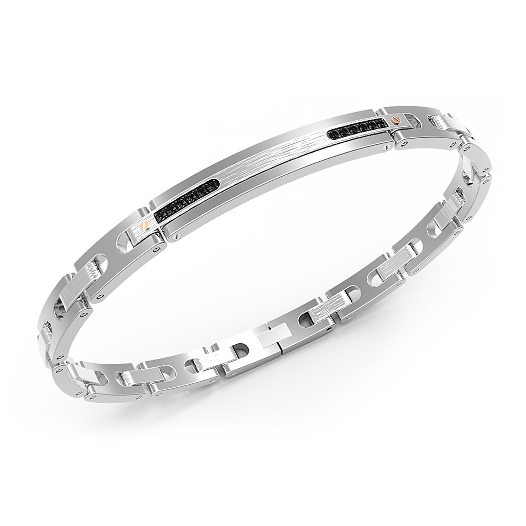 Imagen principal Pulsera Barrita con Espinelas Negras Zancan