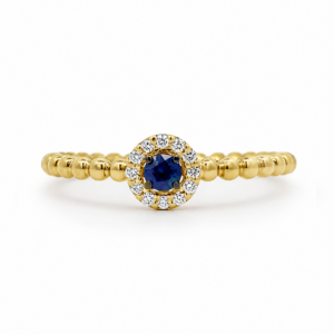 Anillo con Zafiro y Brillantes