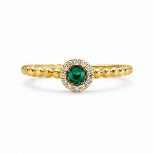 Anillo con Esmeralda y Brillantes