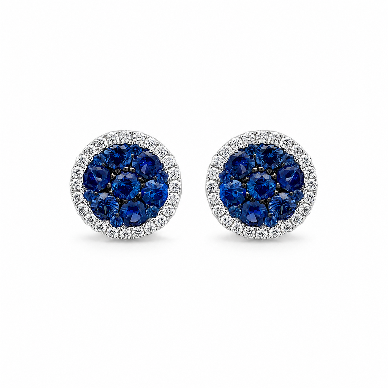 Imagen principal Aretes Redondos con Zafiros
