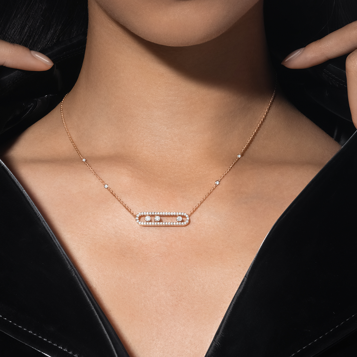 Slide Collar Move Pavé Messika