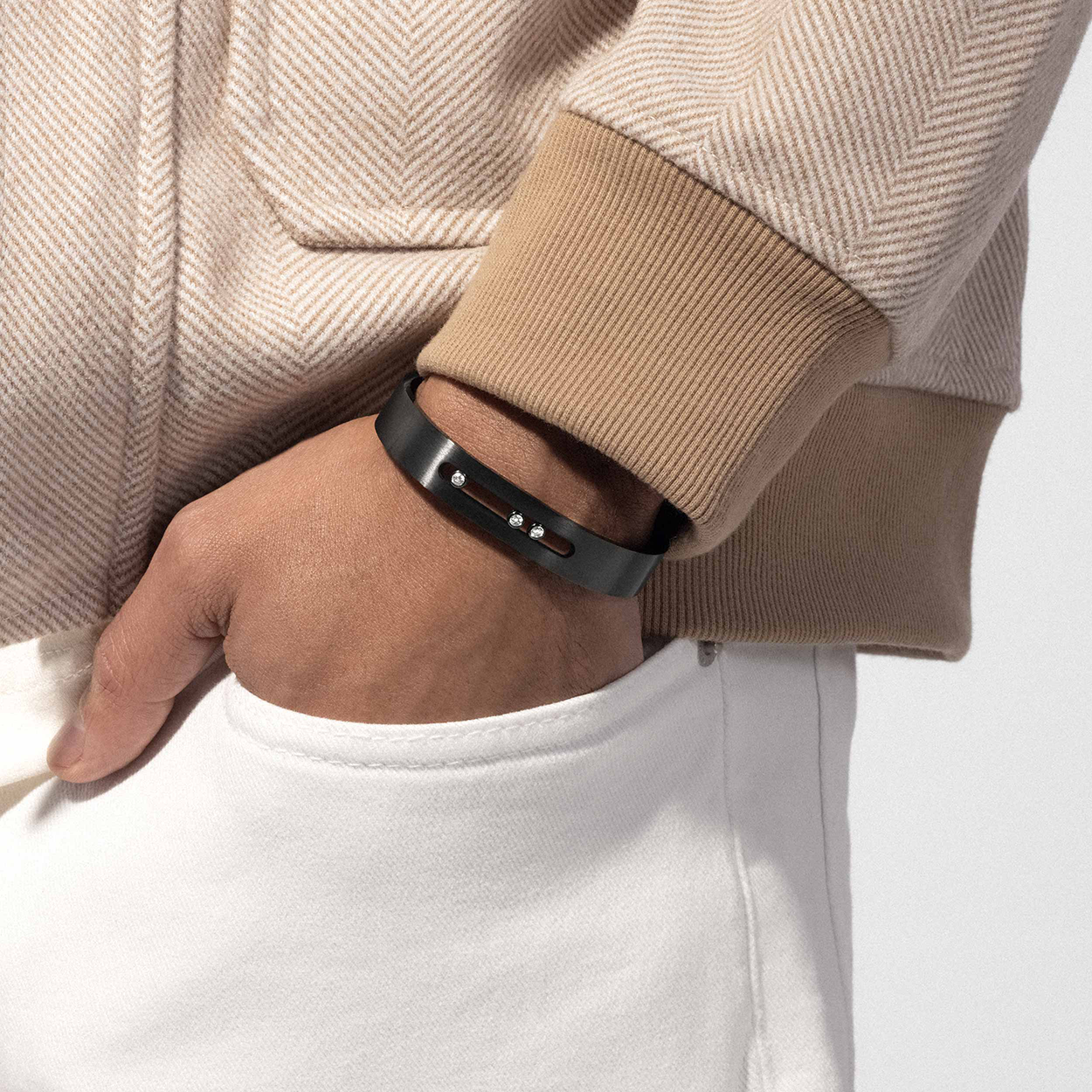 Slide Pulsera Move Titanium Messika