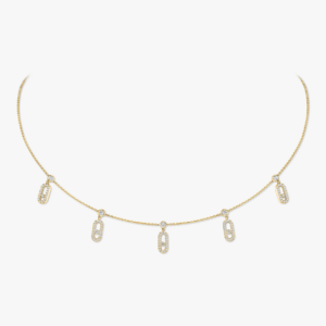 Collar Move Uno Tassel Pavé Messika