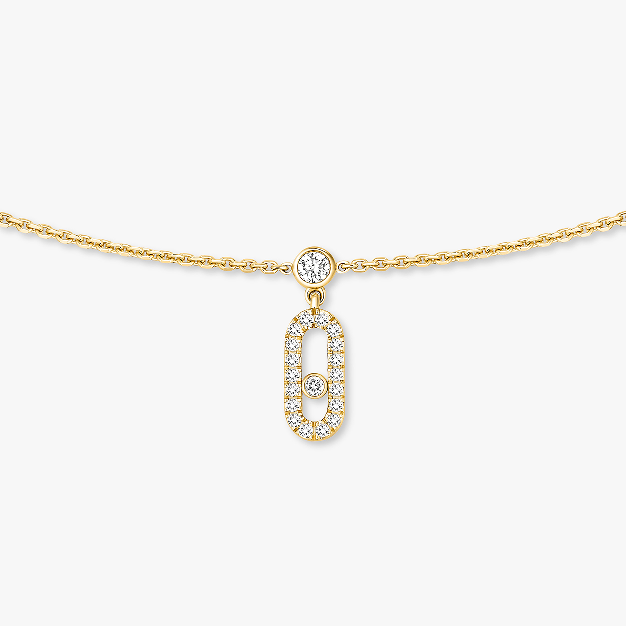 Slide Collar Move Uno Tassel Pavé Messika