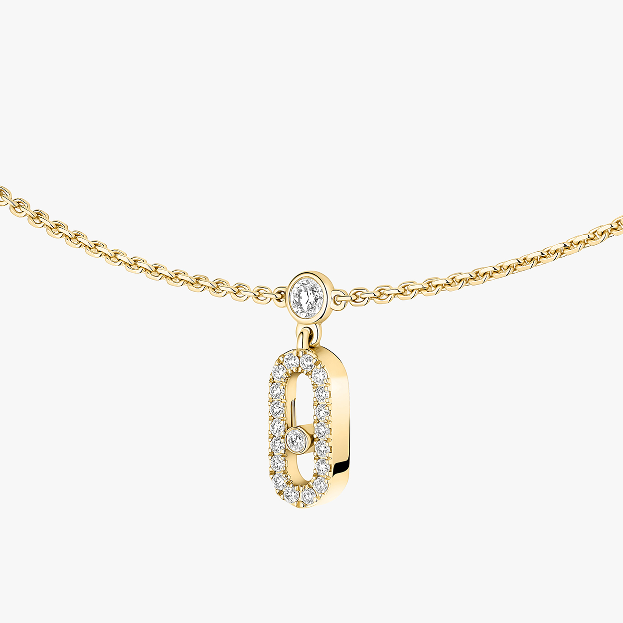 Slide Collar Move Uno Tassel Pavé Messika