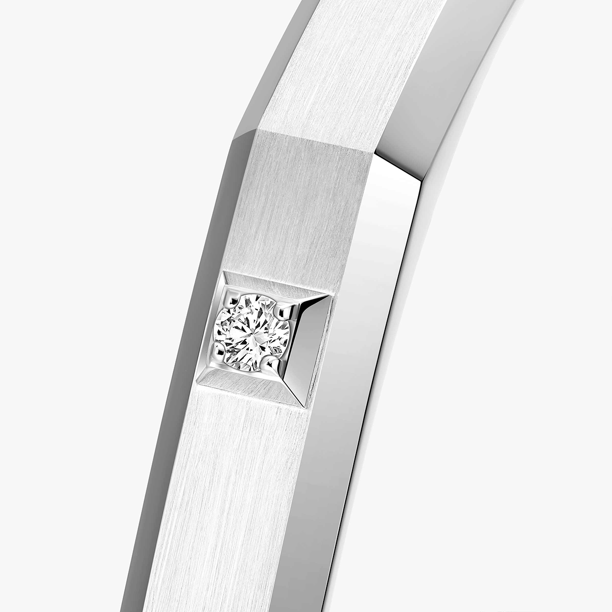 Slide Bangle Moderniste Brushed Messika