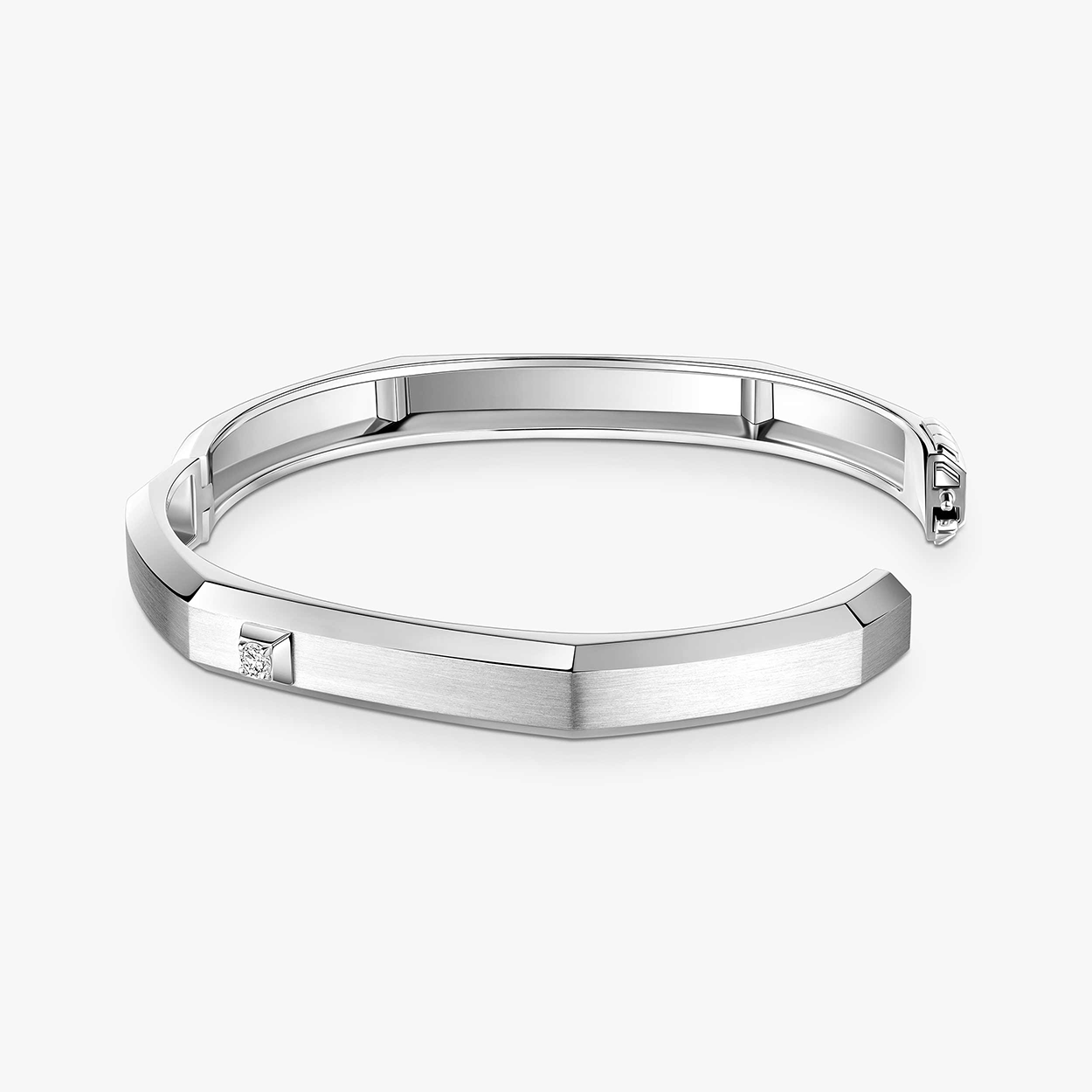 Slide Bangle Moderniste Brushed Messika