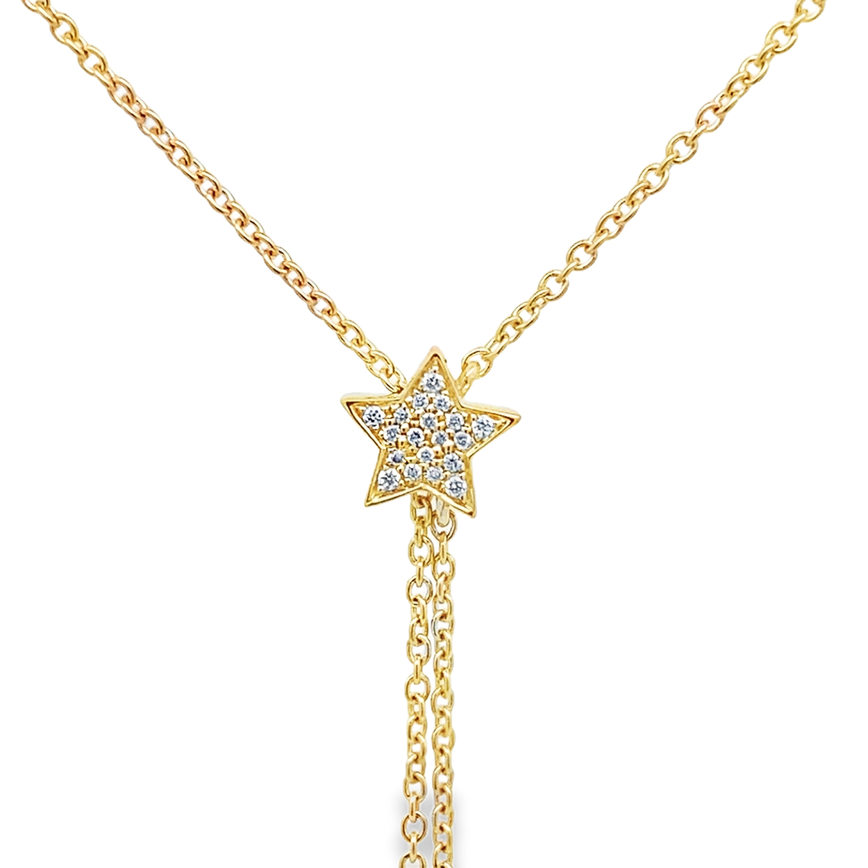 Slide Collar Ajustable Estrella con Brillantes