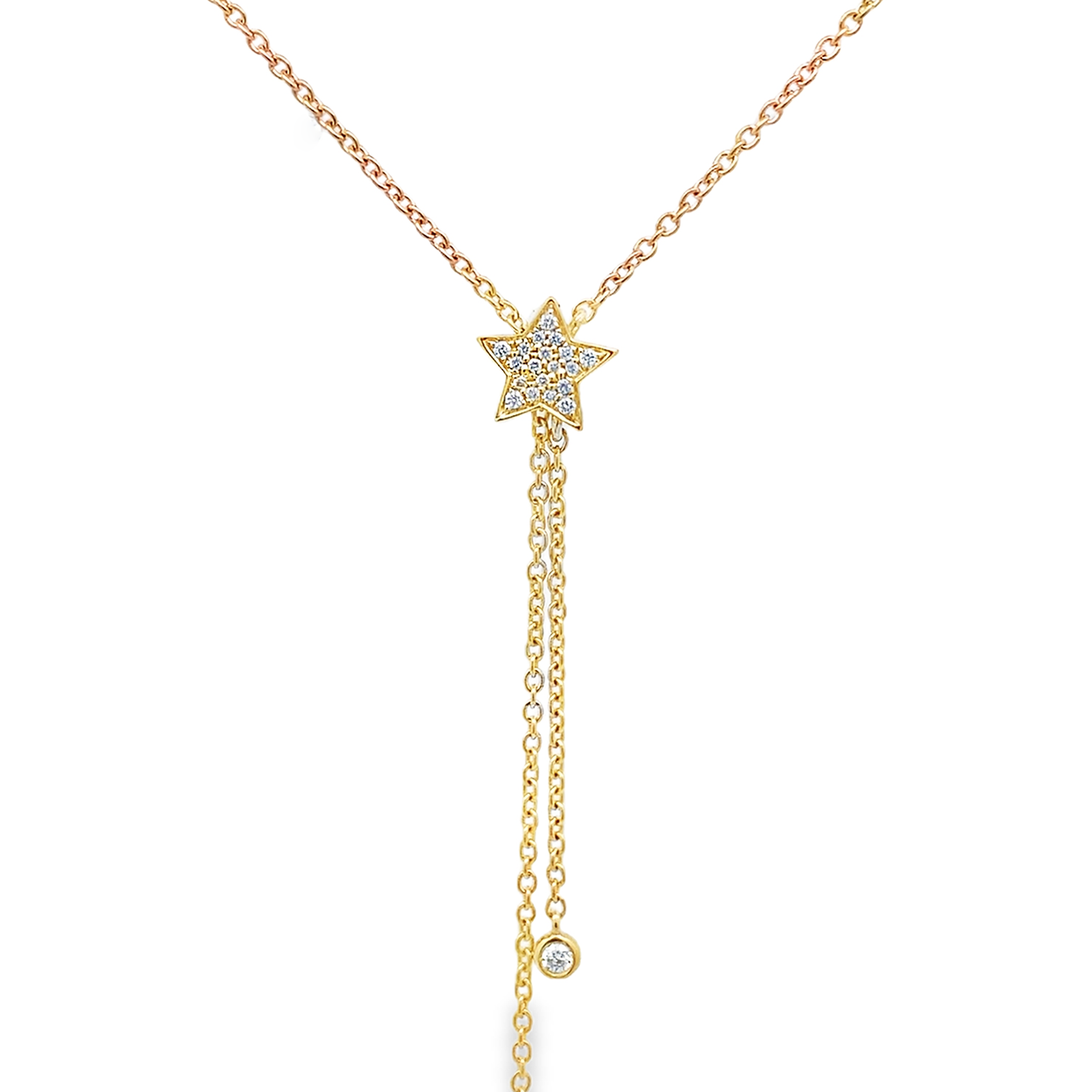 Slide Collar Ajustable Estrella con Brillantes