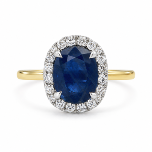 Anillo Lady Di con Zafiro