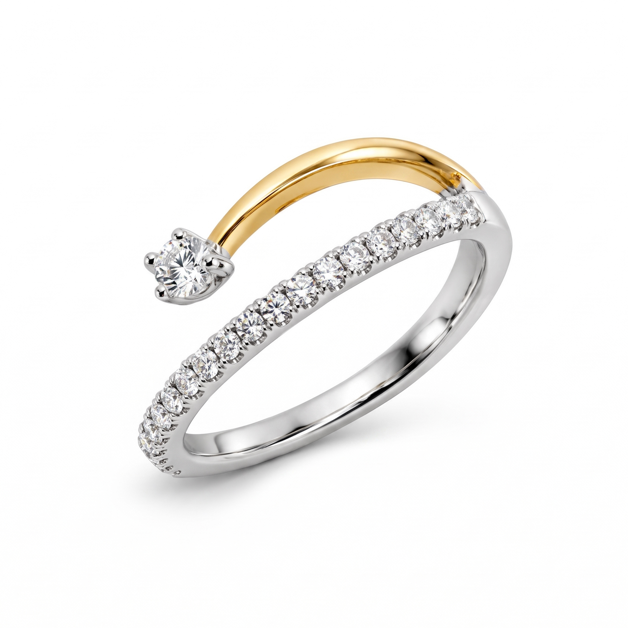 Slide Anillo con Brillantes