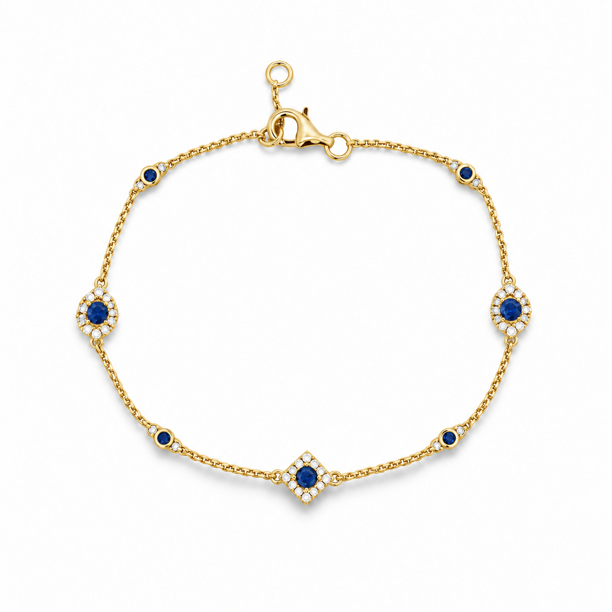 Imagen principal Pulsera con 7 Zafiros y Brillantes