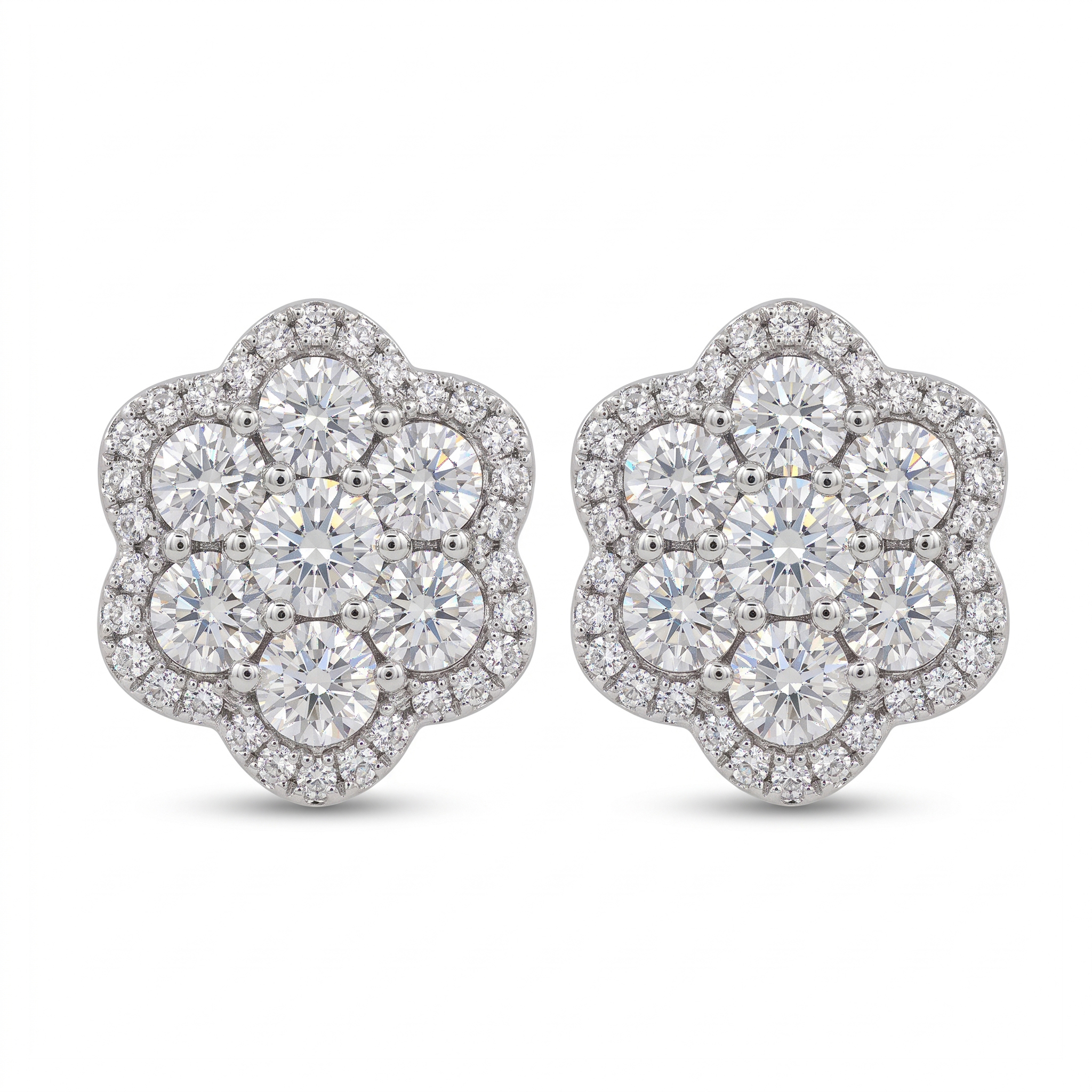 Imagen principal Aretes Flor con Ruedo