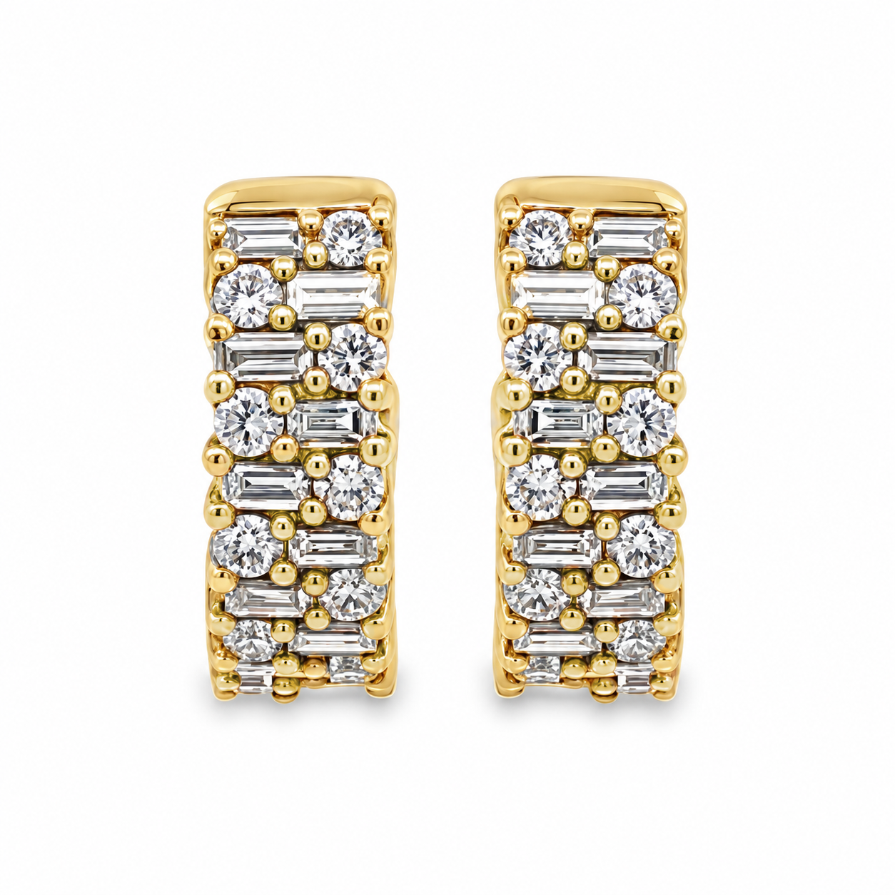 Imagen principal Argollas Dobles con Diamantes