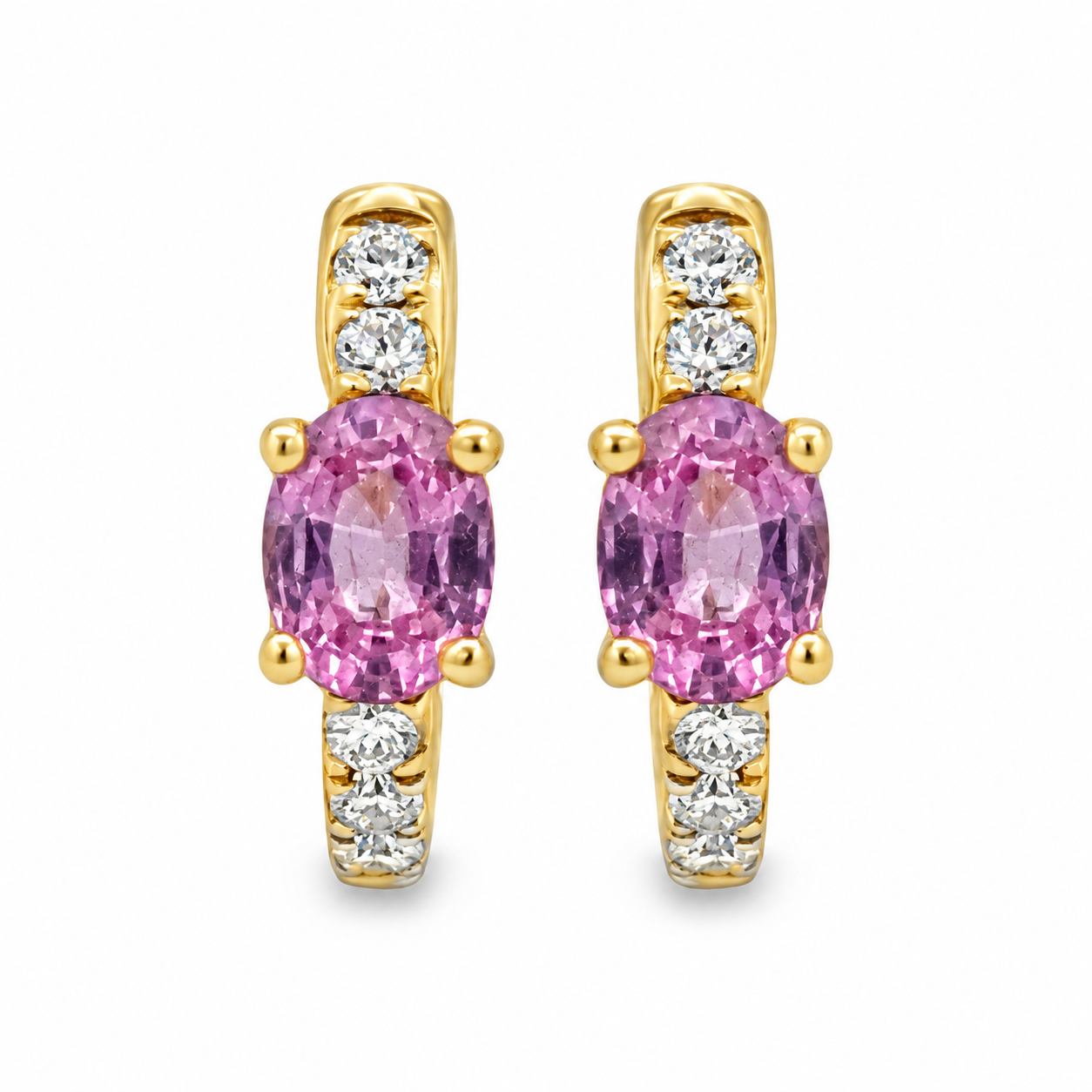 Imagen principal Argollas con Zafiros Rosas