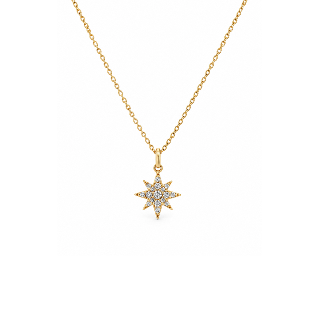 Slide Pendantif Estrella con Brillantes
