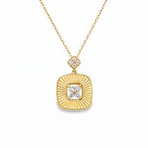 Pendantif Cuadrado con Brillantes