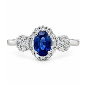 Anillo de Zafiro y Diamantes