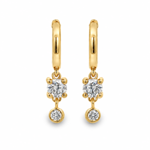 Argollas con Brillantes Colgantes