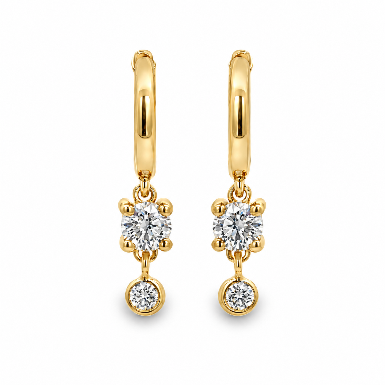 Imagen principal Argollas con Brillantes Colgantes