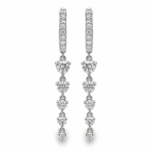 Argollas con Brillantes Colgantes