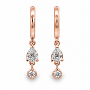 Argollas con Diamantes Colgantes