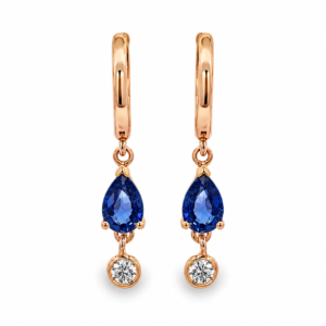 Argollas con Zafiros y Brillantes